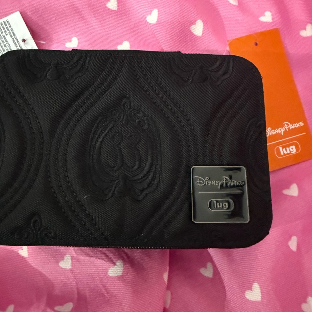 Disney Parks Black Lug Quilted Jewelry box